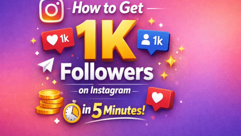 1k followers on instagram in 5 minutes